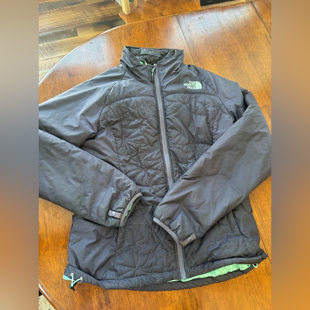 The North Face Catawissa jacket womens- Size Medium- Grey and Teal